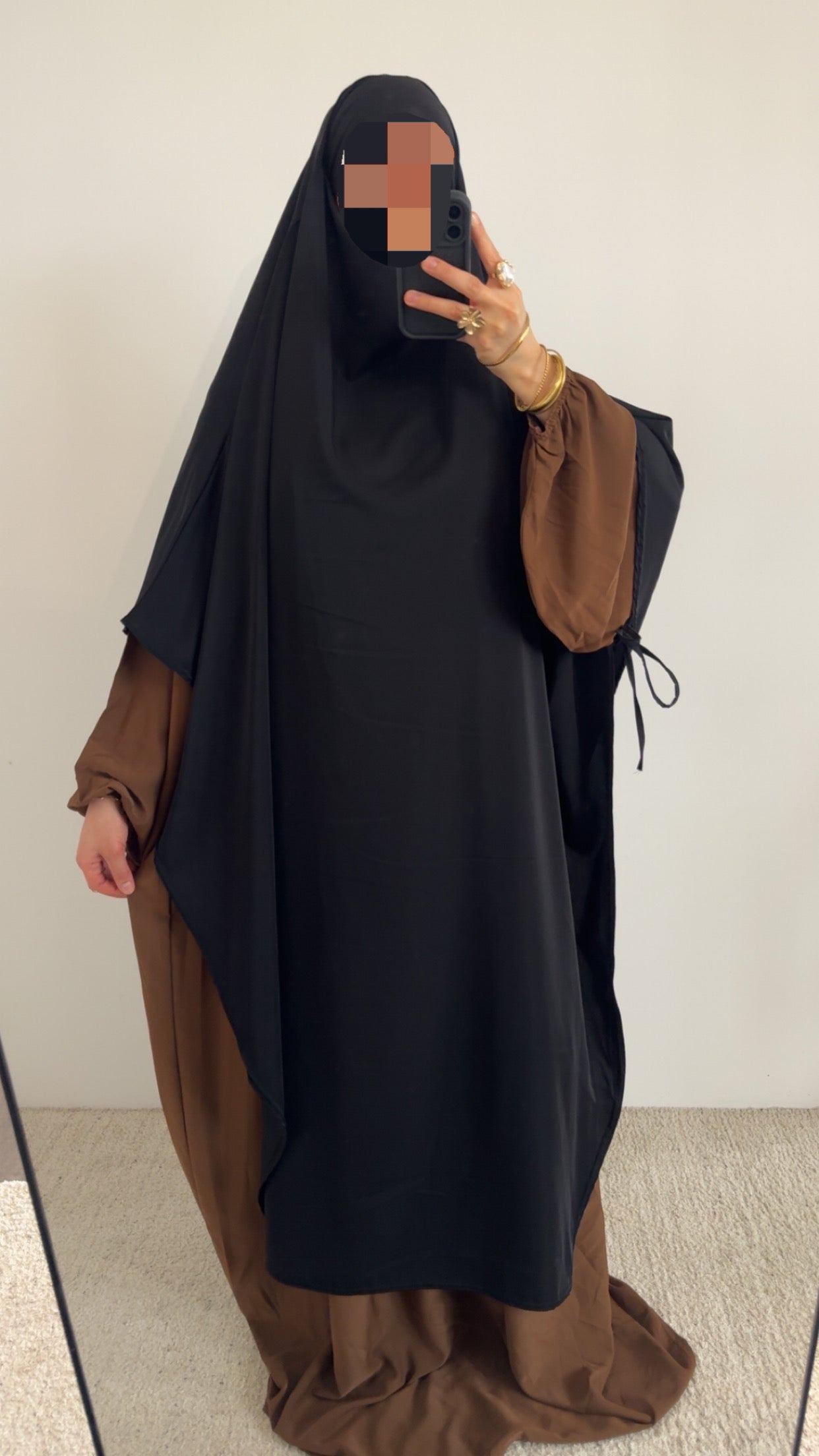 Khimar à nouer sur les côtés-2