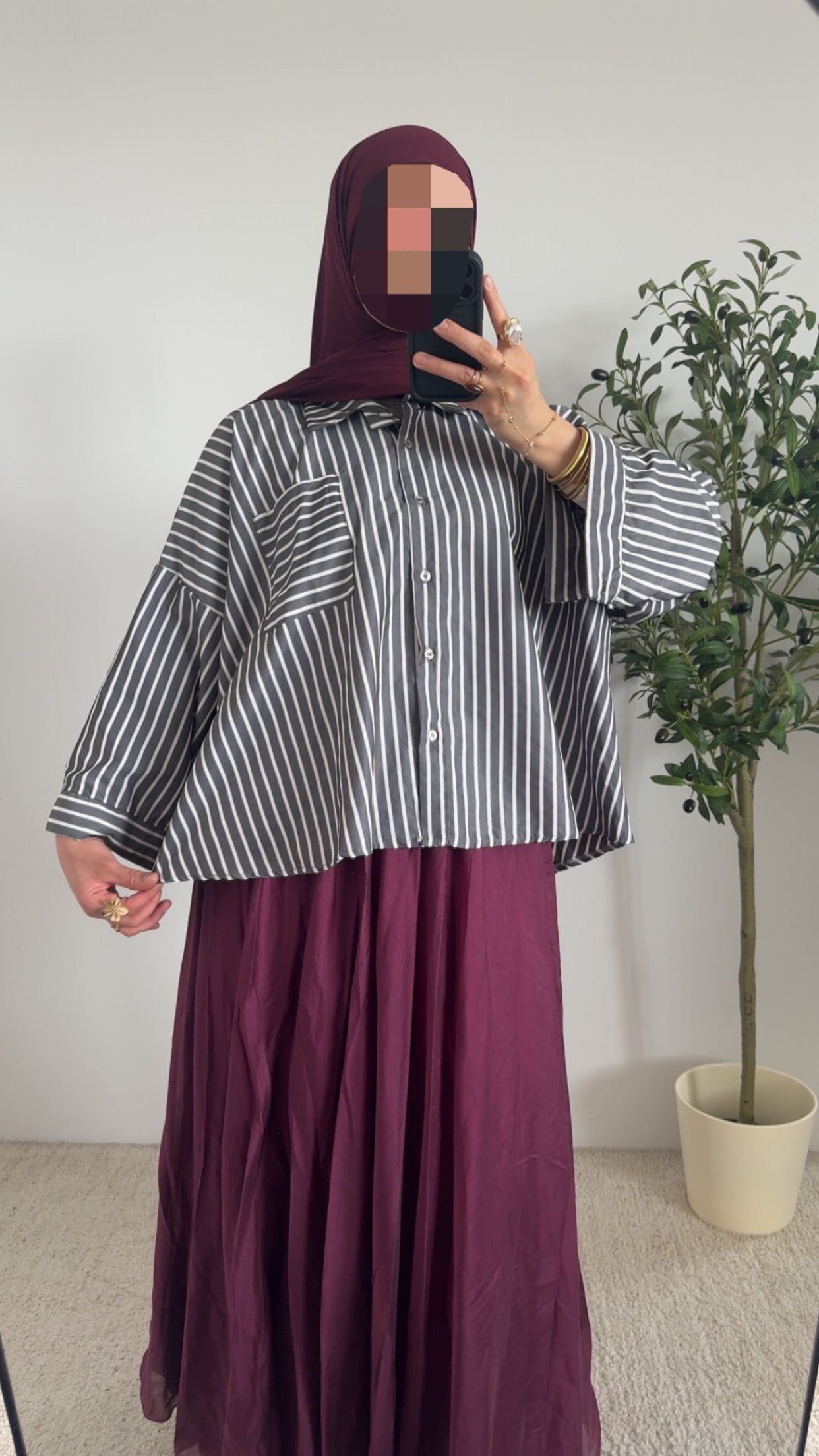 Chemise à rayures-4