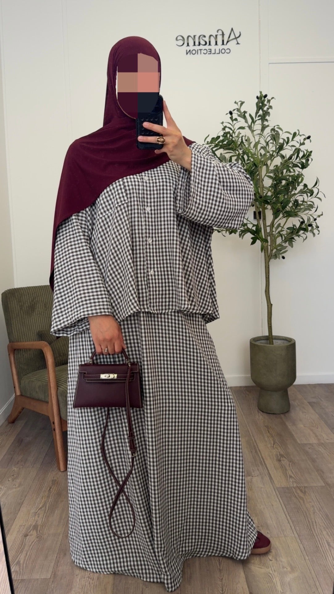 Ensemble jupe Vichy-3