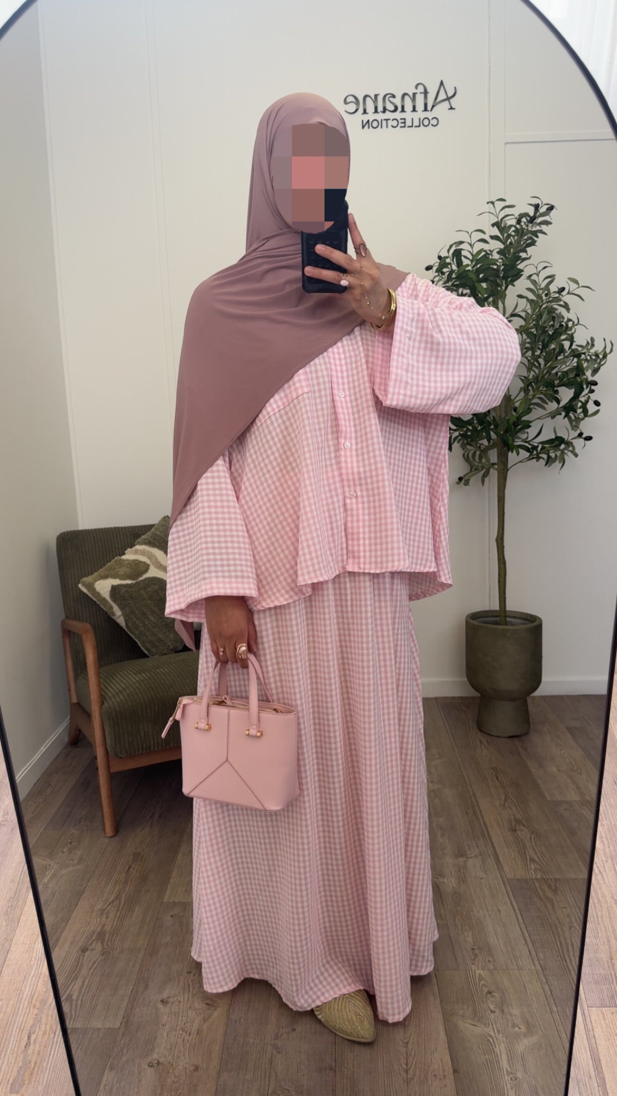 Ensemble jupe Vichy-2
