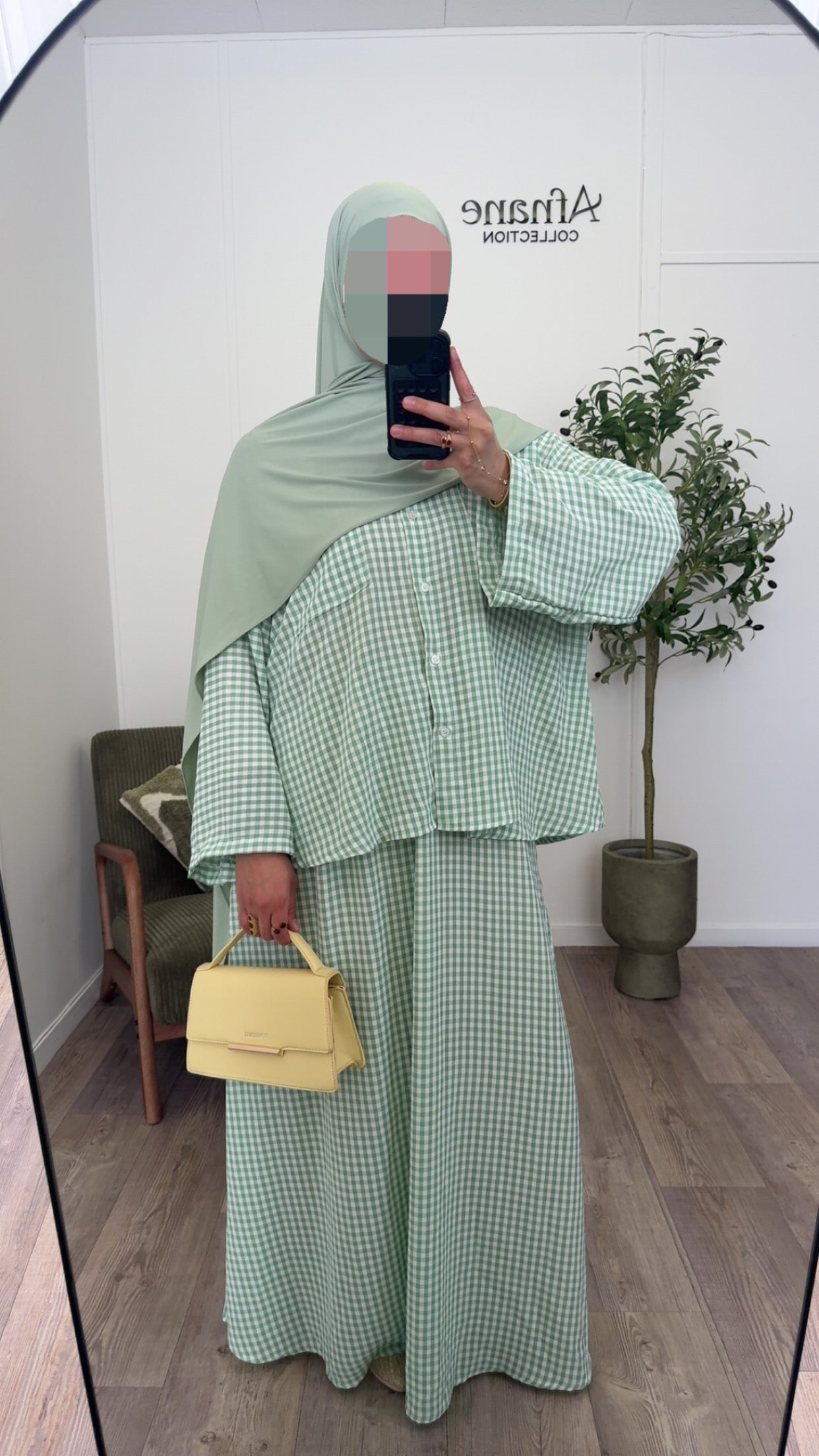 Ensemble jupe Vichy-7