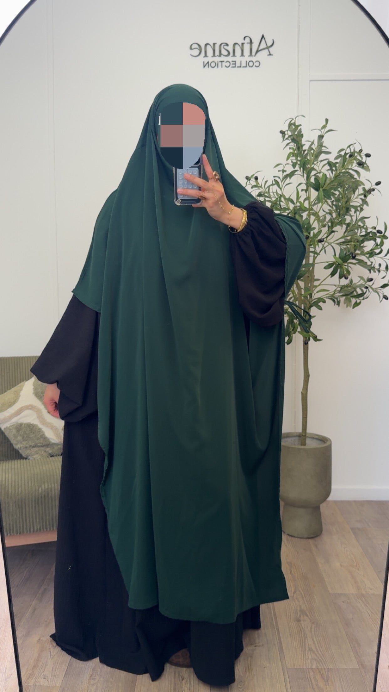 Khimar à nouer sur les côtés-6