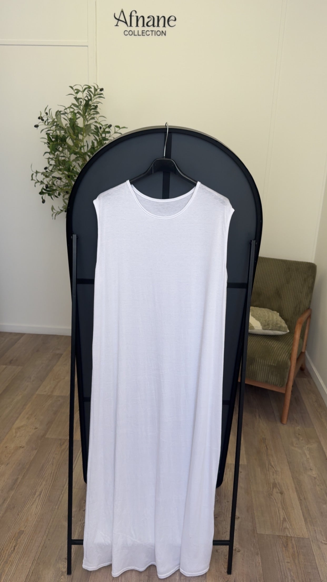 Robe sans manches viscose-2