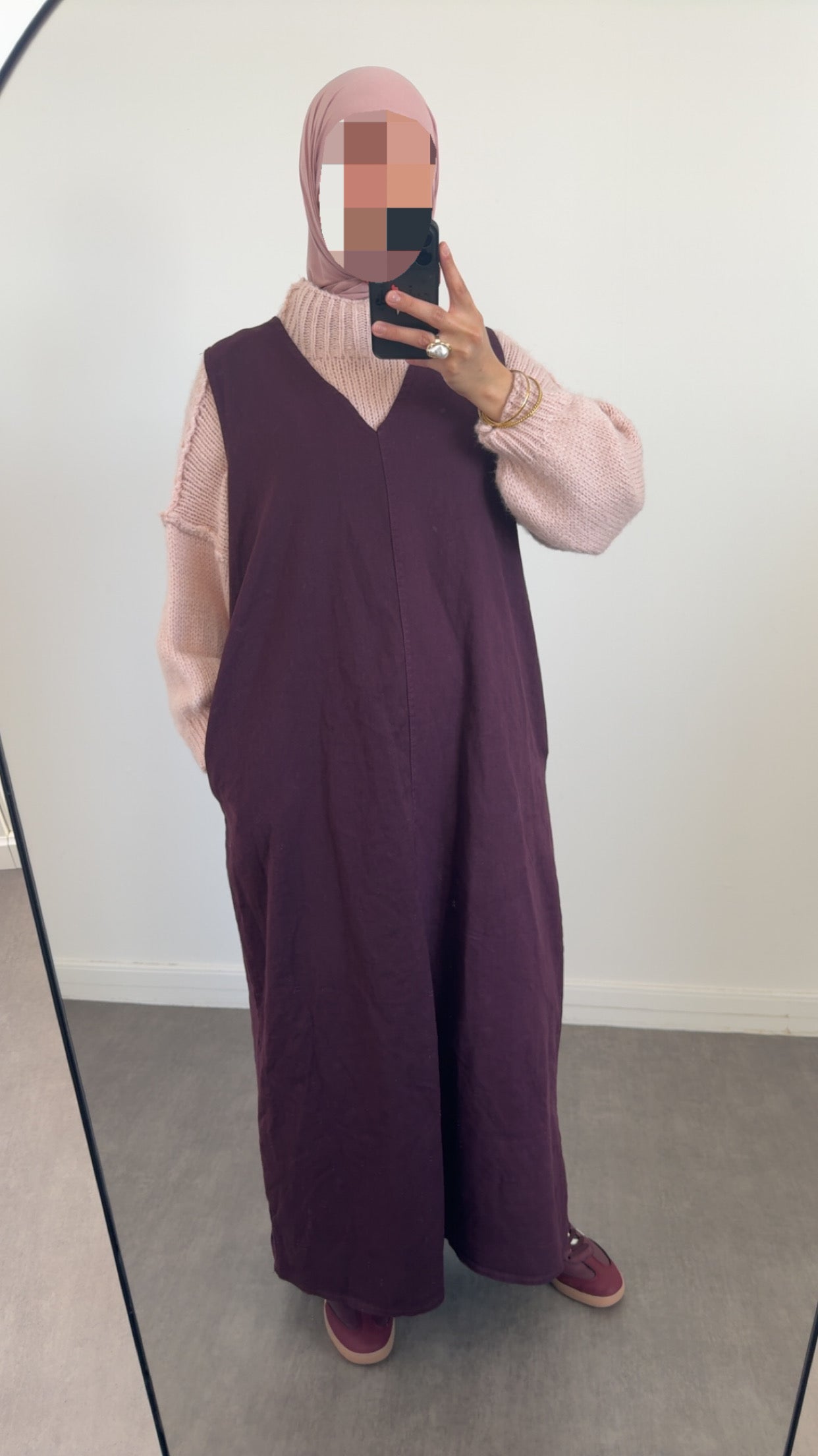 Robe en jean sans manches-5