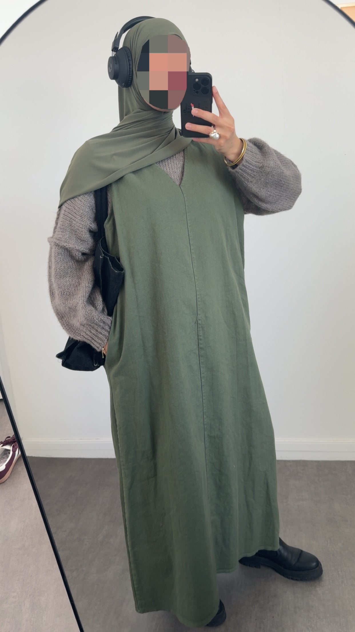Robe en jean sans manches-4