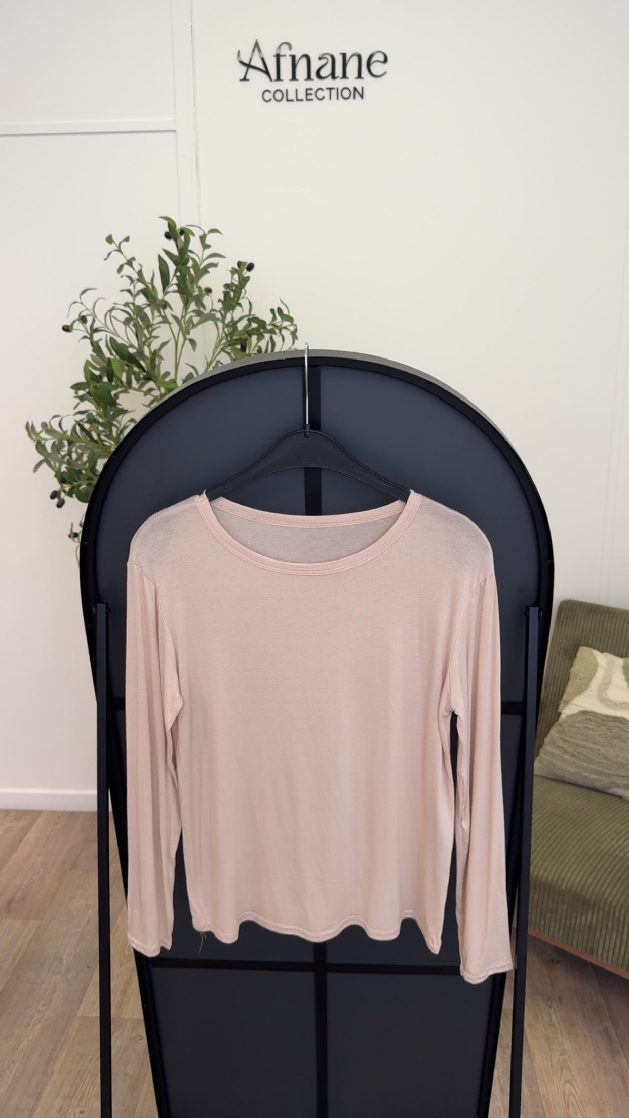 Tee shirt manches longue viscose